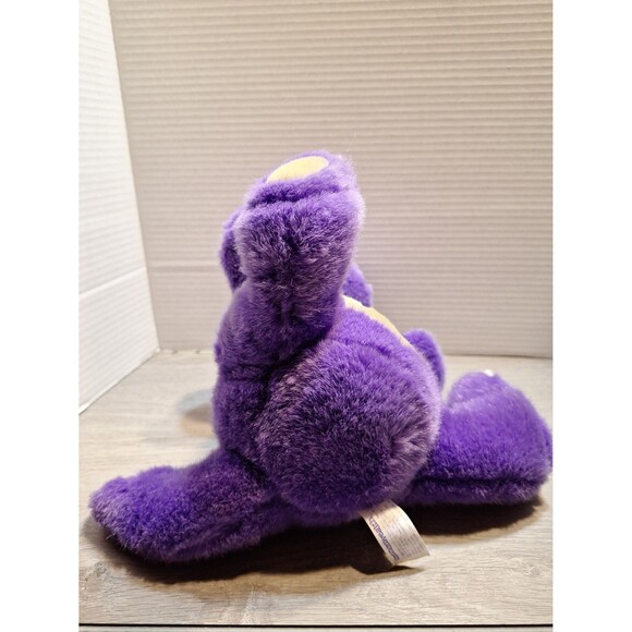 Vintage Commonwealth Fat Dragons Purple 1991 Plush Stuffed Animal Toy - Picture 5 of 8